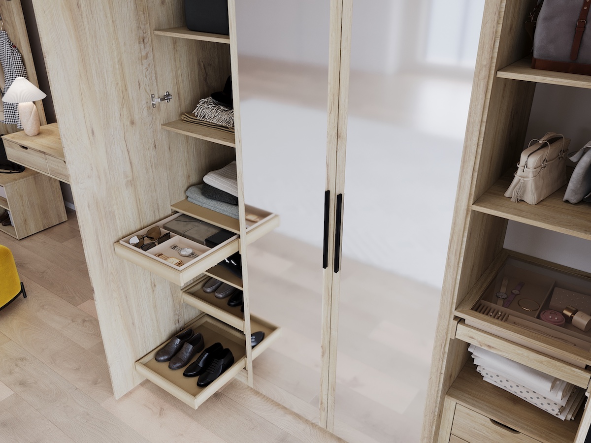 Шкаф распашной Даллас ,четырехдверный ,Белый  